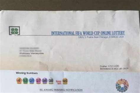 international fifa world cup online lottery letter 2023|Warning over scam ‘lottery’ targeting Merseyside residents.